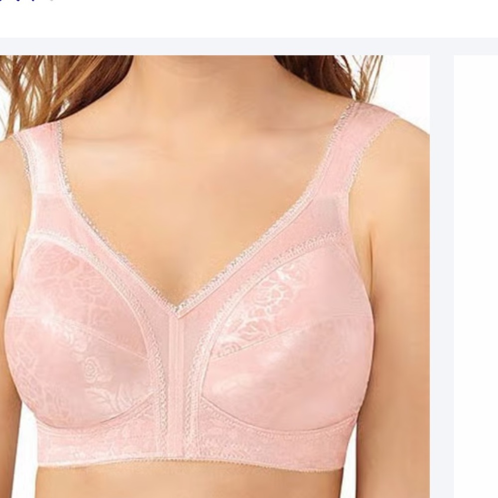 Playtex Pink Lace Support Bra